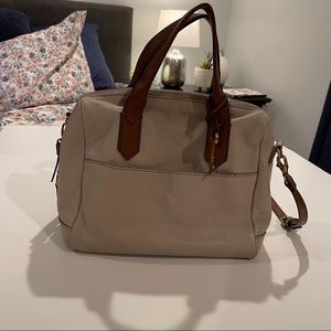 Fossil satchel style leather purse